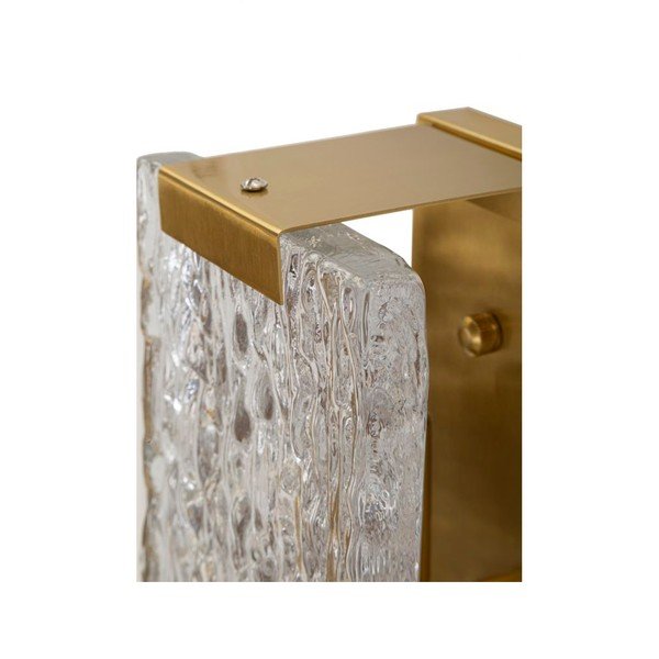 Стъклена стенна лампа  в златист цвят Oblin – Mauro Ferretti-image-4