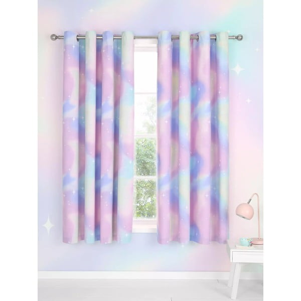 Детска завеса 2 бр. 168x183 cm Ombre Stars – Catherine Lansfield-image-1