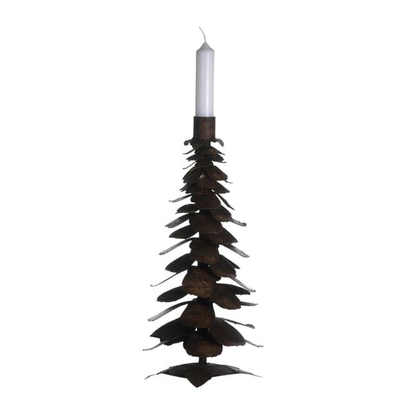 Kovový stojan na svíčku, 30x13x13 cm