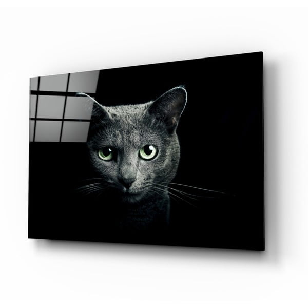 Картина върху стъкло , 110 x 70 cm Cat - Insigne