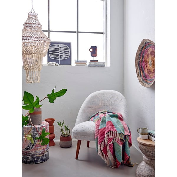 Одеяло от рециклиран памук 130x160 cm Isnel - Bloomingville-image-1