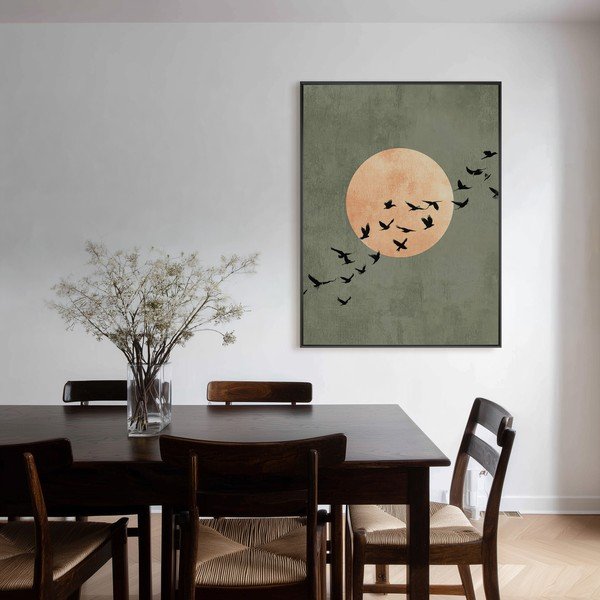 Печатна картина с включена рамка 60x80 cm Midnight Flight – Styler-image-3