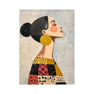 Картина с ръчно изрисувани елементи 70x100 cm Mae – Styler