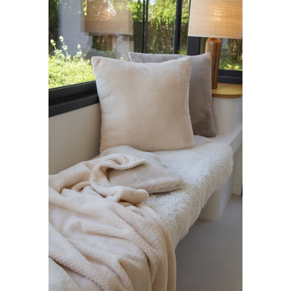Одеяло от микроплюш в цвят слонова кост 150x200 cm Pippa – Tiseco Home Studio-image-2