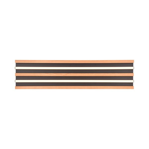 Черно и естествено LED затъмняващо се осветително тяло за таван 6x80 cm Fontana – Trio-image-3