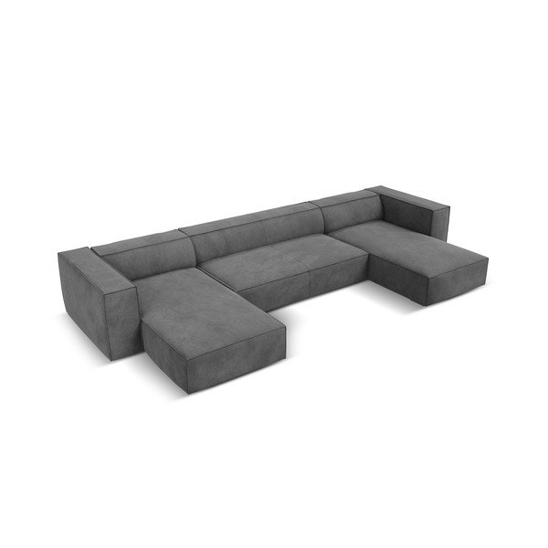 Сив ъглов диван (U-образен) Madame - Windsor & Co Sofas-image-2