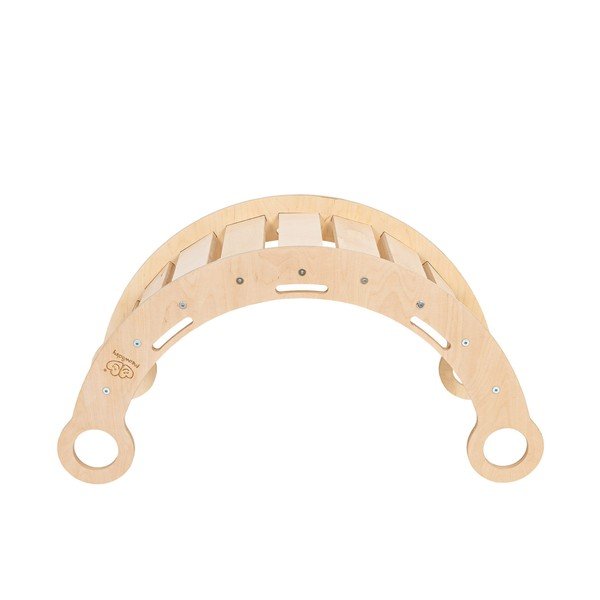 Розова/естествена люлка от масивен бор 39x75x38 cm Montessori – Meowbaby-image-3