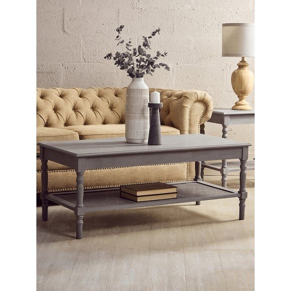 Сива масичка за кафе 60x120 cm Heritage – Premier Housewares-image-4