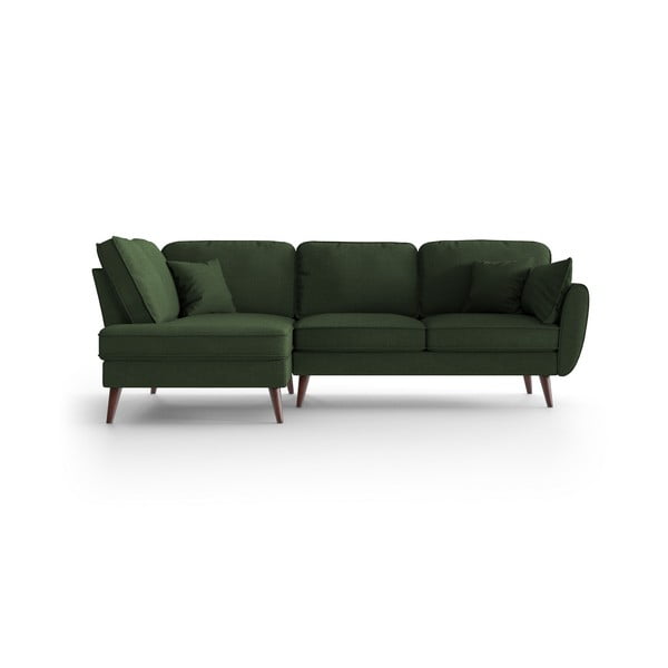 Зелен ъглов диван , ляв ъгъл Auteuil - My Pop Design