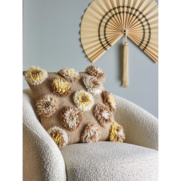 Декоративна възглавница със смес от вълна 50x50 cm Somma – Bloomingville-image-1