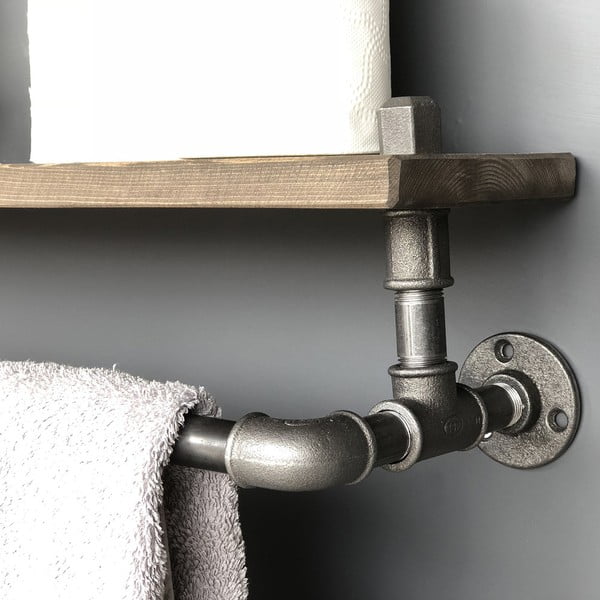 Дървен рафт с куки Raffan Pipe BoruRaf - Evila Originals-image-3