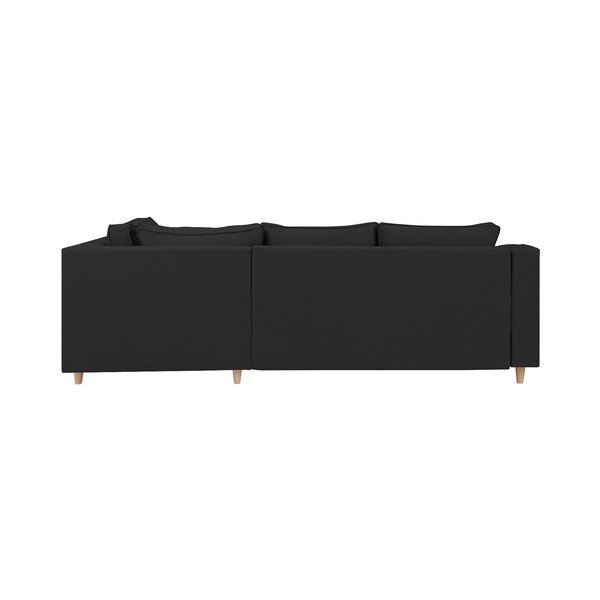 Тъмно сив четириместен разтегателен диван Jonquille, десен ъгъл - Mazzini Sofas-image-3