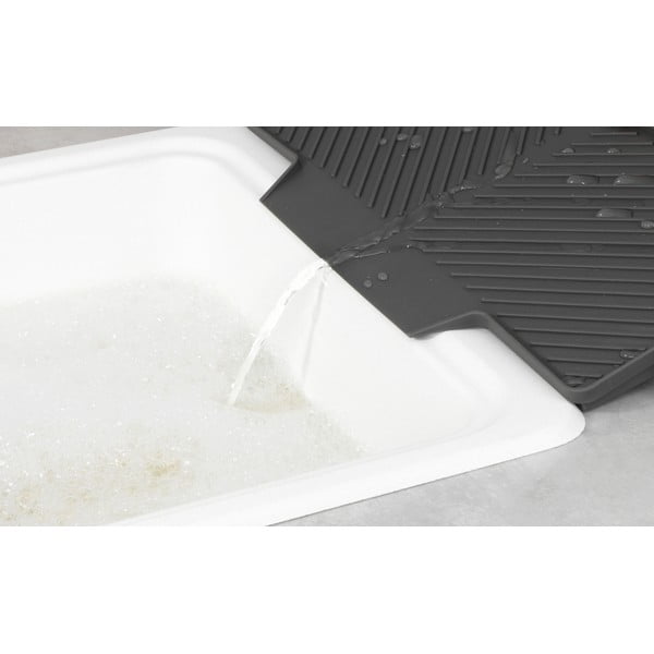 Тъмно сива тава за капчици Neli, 20 x 40 cm - Wenko-image-2