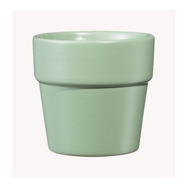 Светлозелена керамична саксия Lima, ø 10 cm - Big pots