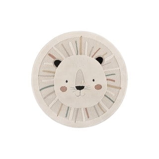 Кремав детски килим ø120 cm Clown – Universal