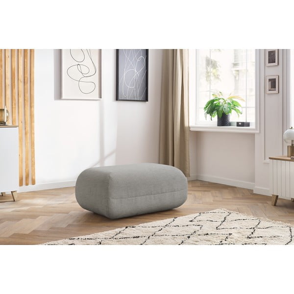 Бежова велурена табуретка Lecomte - Bobochic Paris-image-1