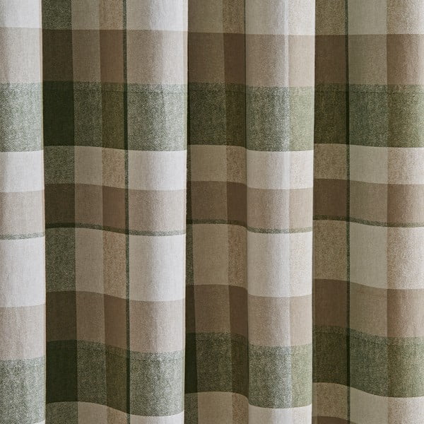 Зелено-бежови завеси в комплект от 2 броя 168x183 cm - Catherine Lansfield-image-3