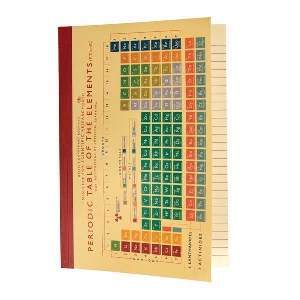 Zápisník Rex London Periodic Table, A5