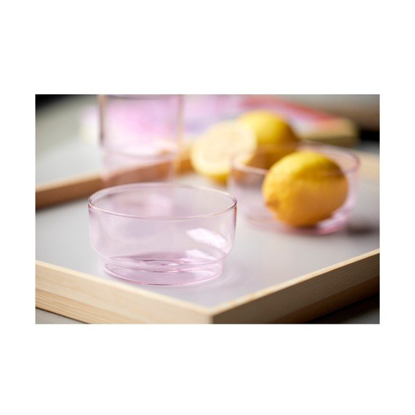 Розови стъклени купички в комплект от 2 бр. 500 ml Torino – Lyngby Glas-image-4