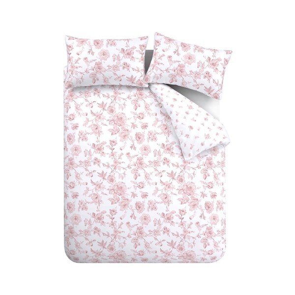 Розово двойно  3 части спално бельо 200x200 cm Mirabelle – Catherine Lansfield