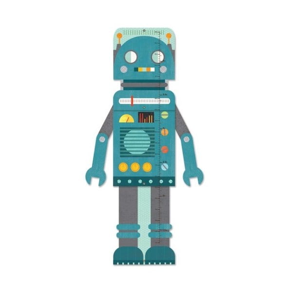 Детски стенен метър Blue Robot - Petit collage