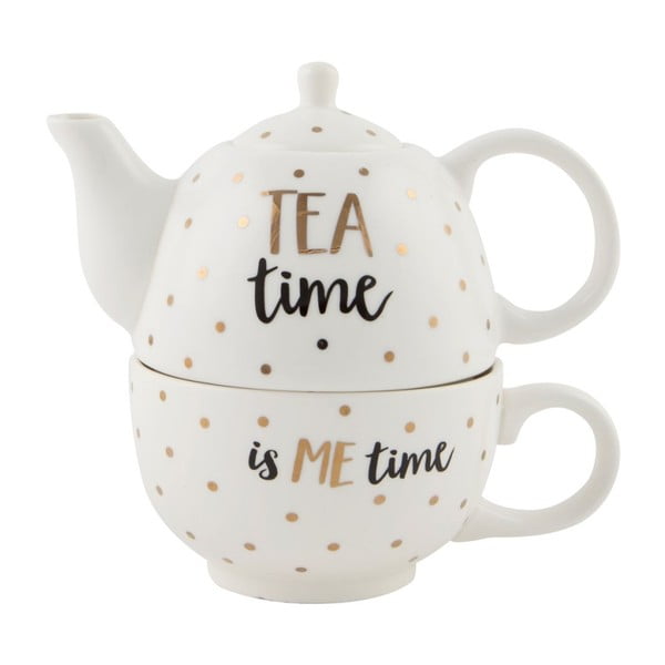 Чайник от каменна керамика с чаша Tea Time - Sass & Belle