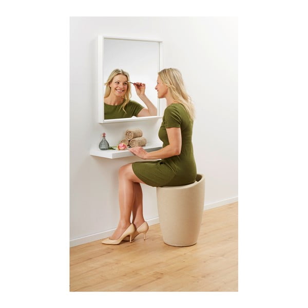 Бежов кош за пране и табуретка в едно Изглед на бельо Candy - Wenko-image-3