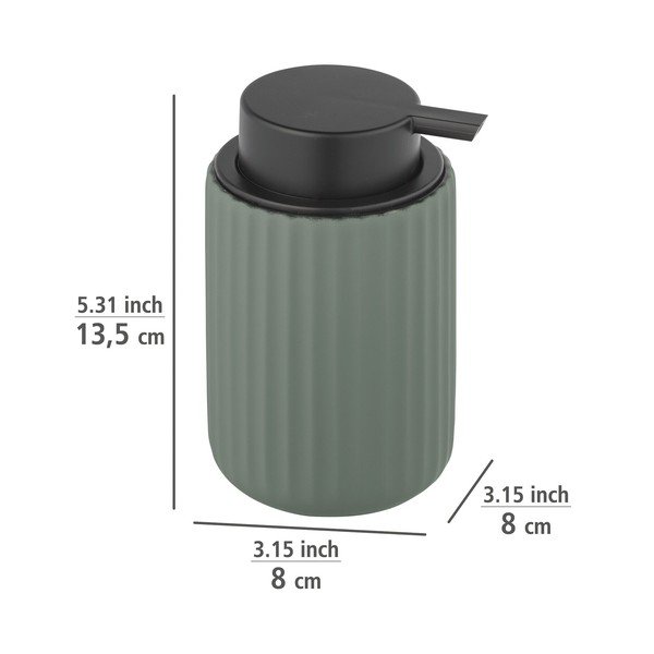 Зелен керамичен дозатор за сапун Belluno - Wenko-image-2