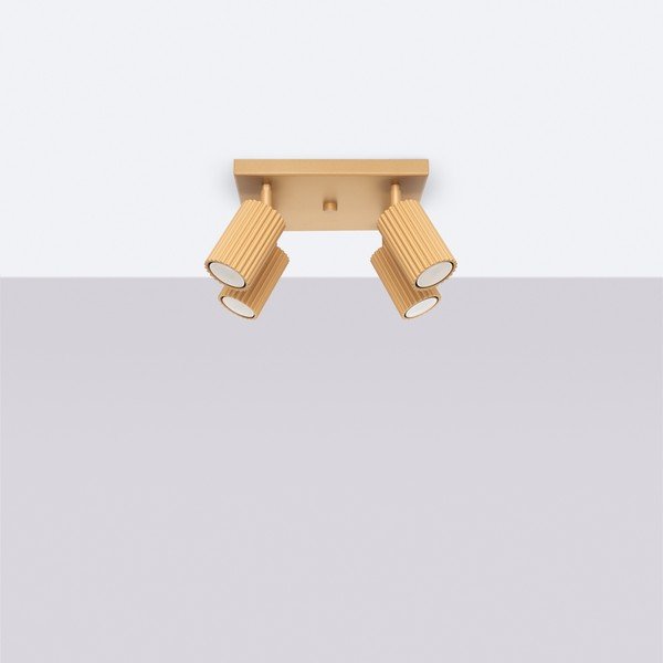 Прожектор в златист цвят 25x25 cm Gleam – Sollux-image-4