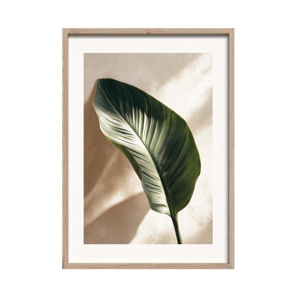 Печатна картина с включена рамка 50x70 cm Strelizia Leaf – Styler