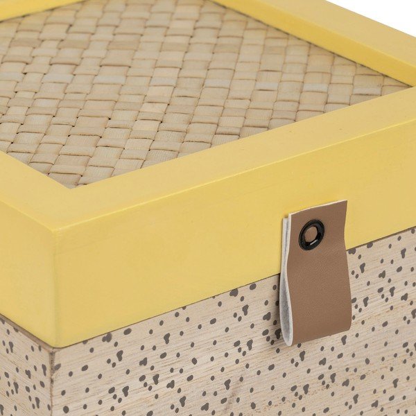 Декоративни кутии за съхранение от слама с капак в комплект от 2 Beezz - Jardin d'Ulysse-image-1