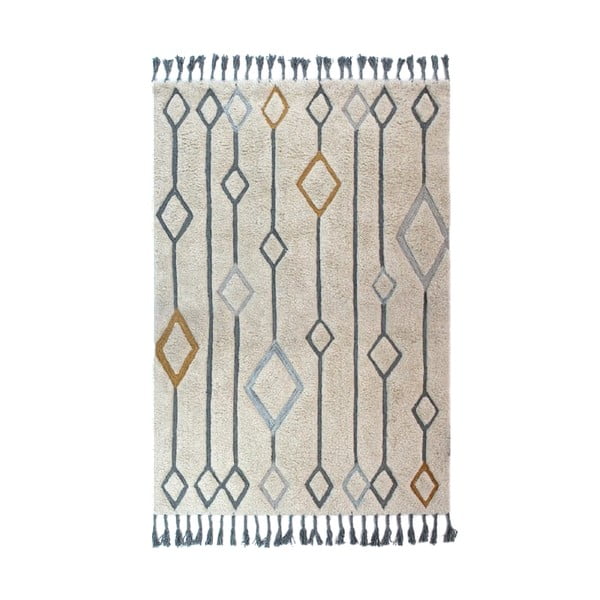 Бежов ръчно тъкан килим Solitaire Beau, 200 x 290 cm - Flair Rugs