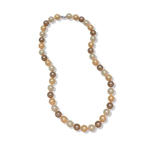 Béžový perlový náhrdelník Mara de Vida New Morning, délka 60 cm