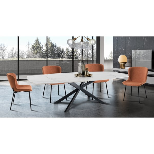 Оранжеви трапезни столове в комплект от 2 бр. Snug – Tomasucci-image-1