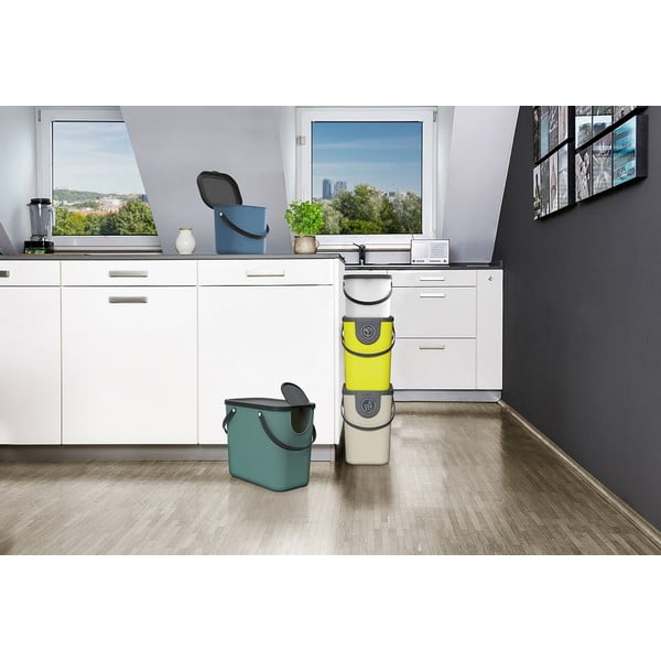 Тъмносив контейнер за компостируеми отпадъци 6 l Albula – Rotho-image-3