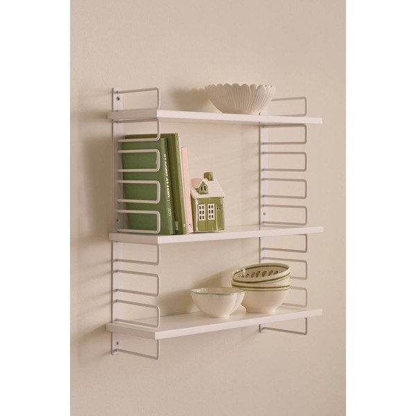 Бял на няколко нива метален стенен рафт 54 cm Iseo – Ellos Home-image-1