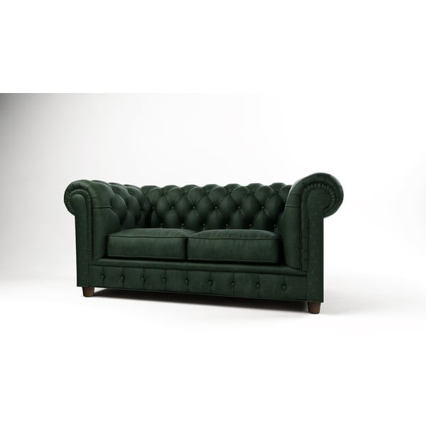 Тъмнозелен кадифен диван 178 cm Cambridge - Ropez