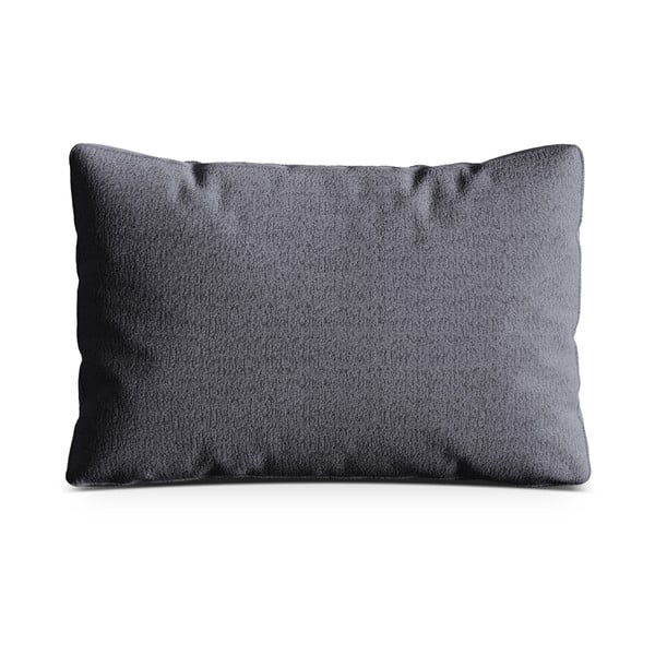 Тъмносива възглавница за диван от прежда с примки от букле Kemi – Cosmopolitan Design