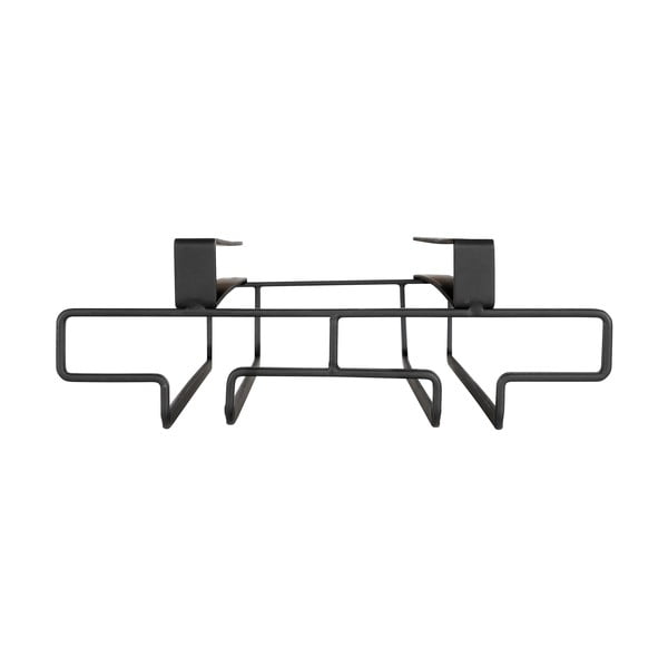 Черна стойка под стъкления рафт - Wenko-image-2