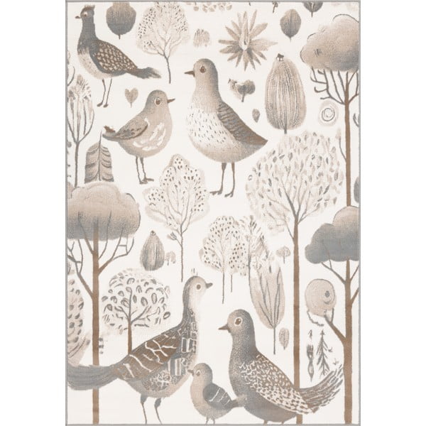 Бежов детски килим 160x230 cm Birdy Birds – FD