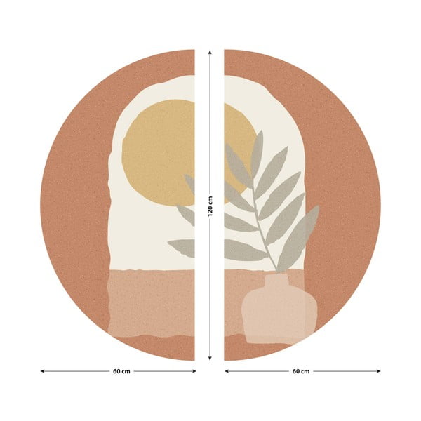 Стикер за стена 120x140 cm Sunrise and Olive Branch - Ambiance-image-3