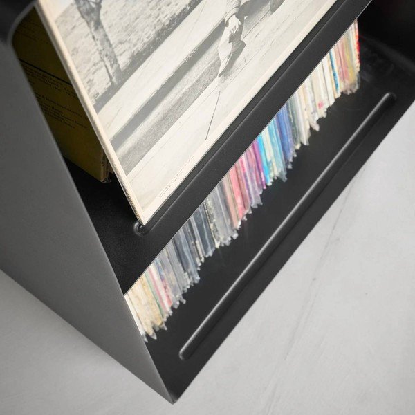 Черен метален подвижен стелаж 40x73x38 cm Tower – YAMAZAKI-image-4