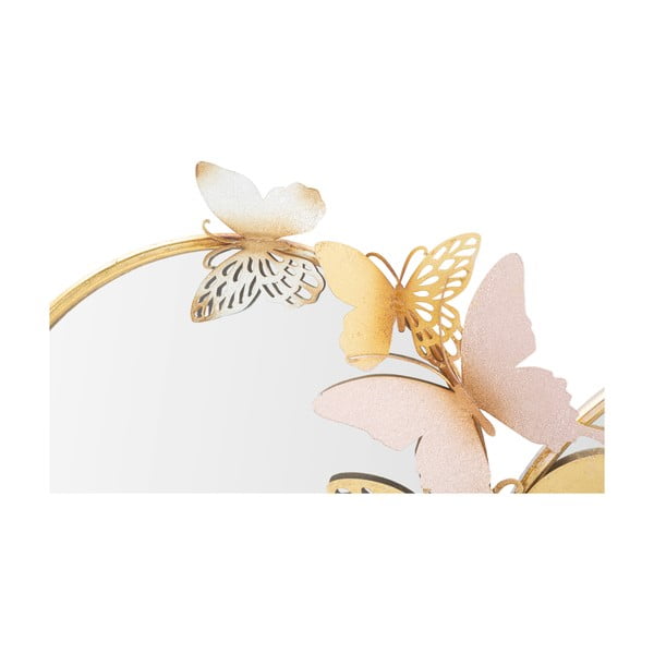 Стенно огледало с декор Farfalle в розово злато, 81 x 52,5 cm - Mauro Ferretti-image-4