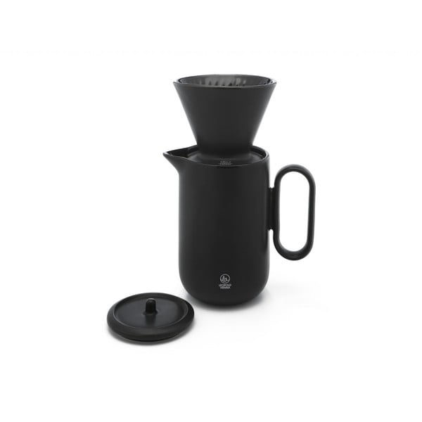 Комплект за кафе от черен фаянс Palermo - Leopold Vienna-image-4