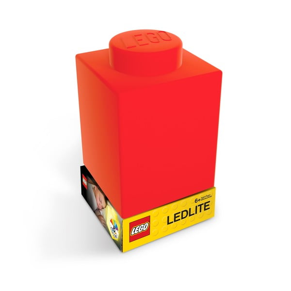 Червена силиконова нощна светлина Brick Classic - LEGO®