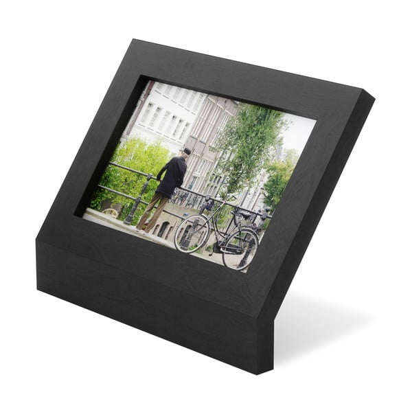 Черна рамка за снимки от масивна букова дървесина , 18 x 13 cm Podium - Umbra