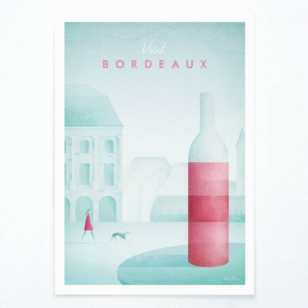Плакат , A3 Bordeaux - Travelposter
