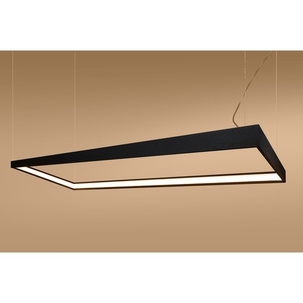 Черно метално LED висящо осветително тяло TUULA – Thoro-image-3