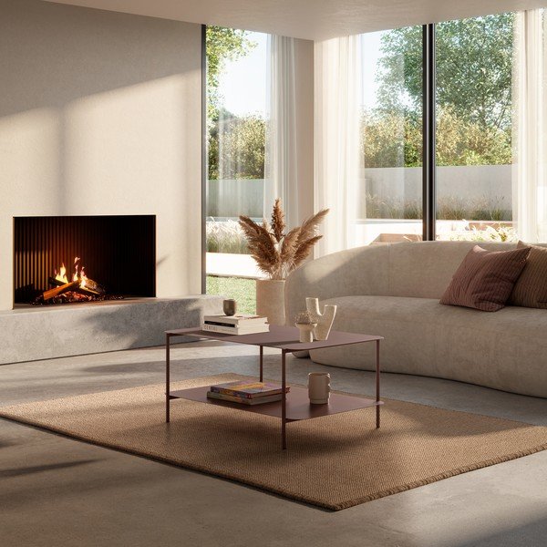 Теракотена метална масичка за кафе 58x90 cm Beatrix – MOME-image-1