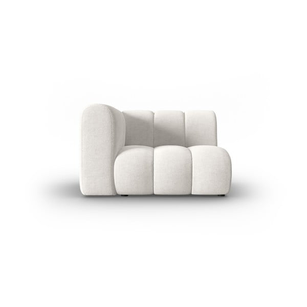Бял модул за диван (ляв ъгъл) Lupine - Micadoni Home